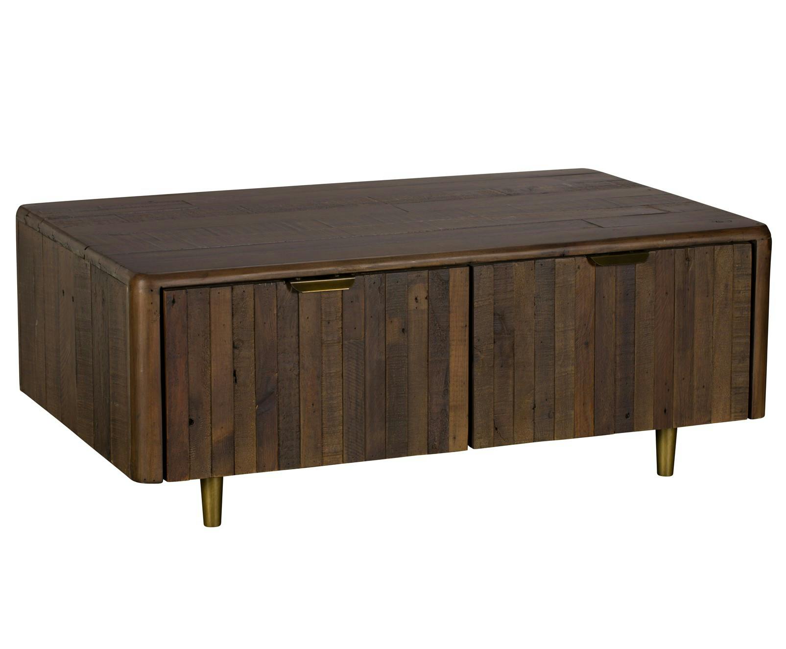 Table basse bois recyclé brun QUEENSTOWN