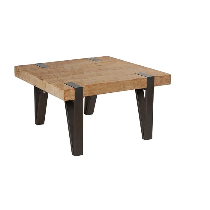 Table basse carrée bois massif EPIKA