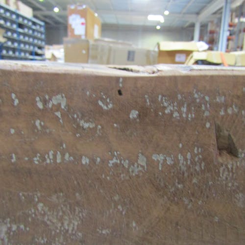 Table basse carrée bois recyclé brut PRETORIA