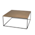 Table basse carrée métal doré 90 cm ZALA