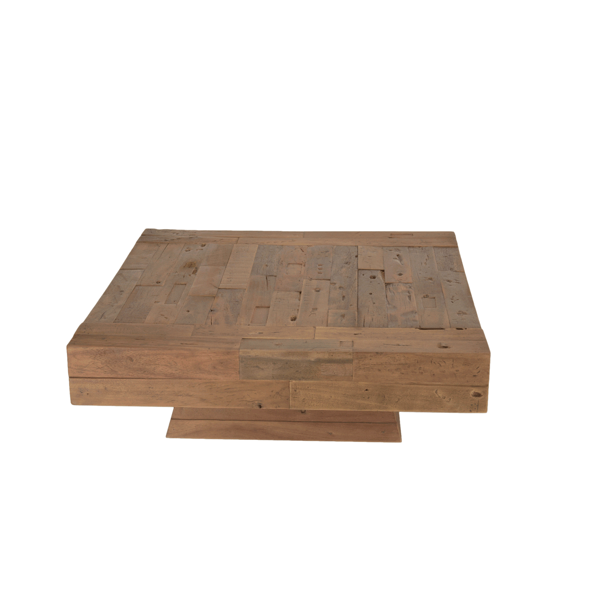 Table basse carrée poutre en teck massif MATT Tables basses Pier Import
