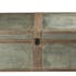 Table basse coffre en bois et métal argenté 120x70x40cm