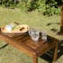 Table basse de jardin en teck huilé 100 cm SUMMER