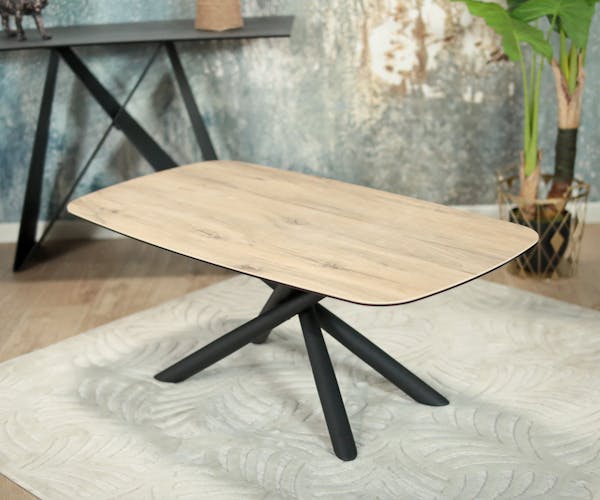 Table basse design en céramique aspect bois LOMBARDIE
