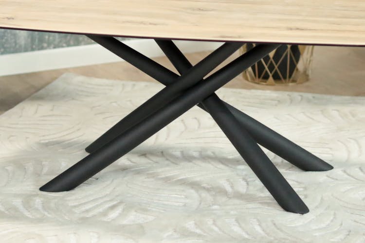 Table basse design en céramique aspect bois LOMBARDIE