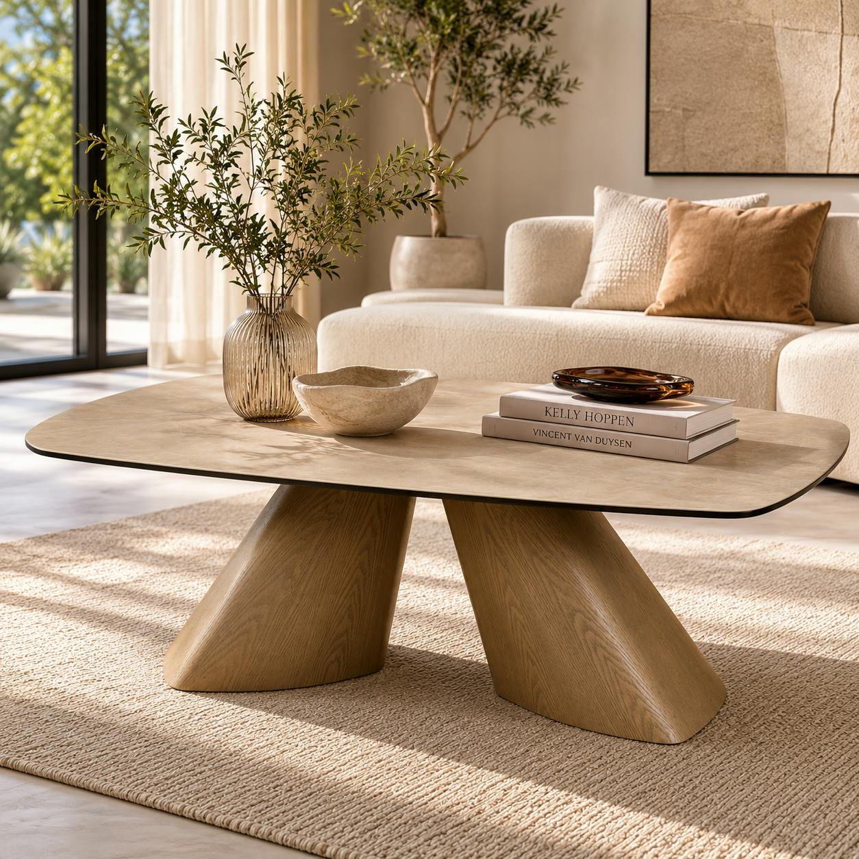 Table basse design en céramique CALA