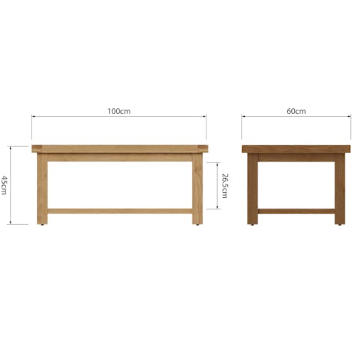 Table basse en bois clair double plateau PUERTO