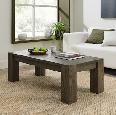 Table basse en bois de chêne fumé ALLEN