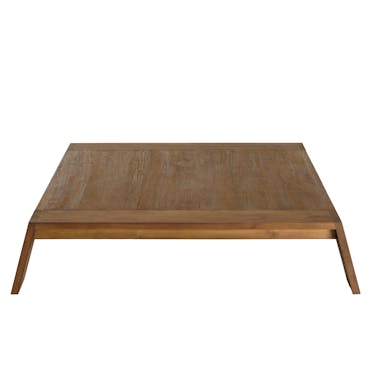 Table basse en bois de teck forme trapèze SWING