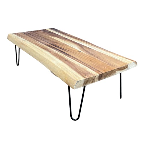 Table basse en bois exotique 110 cm HAWAI