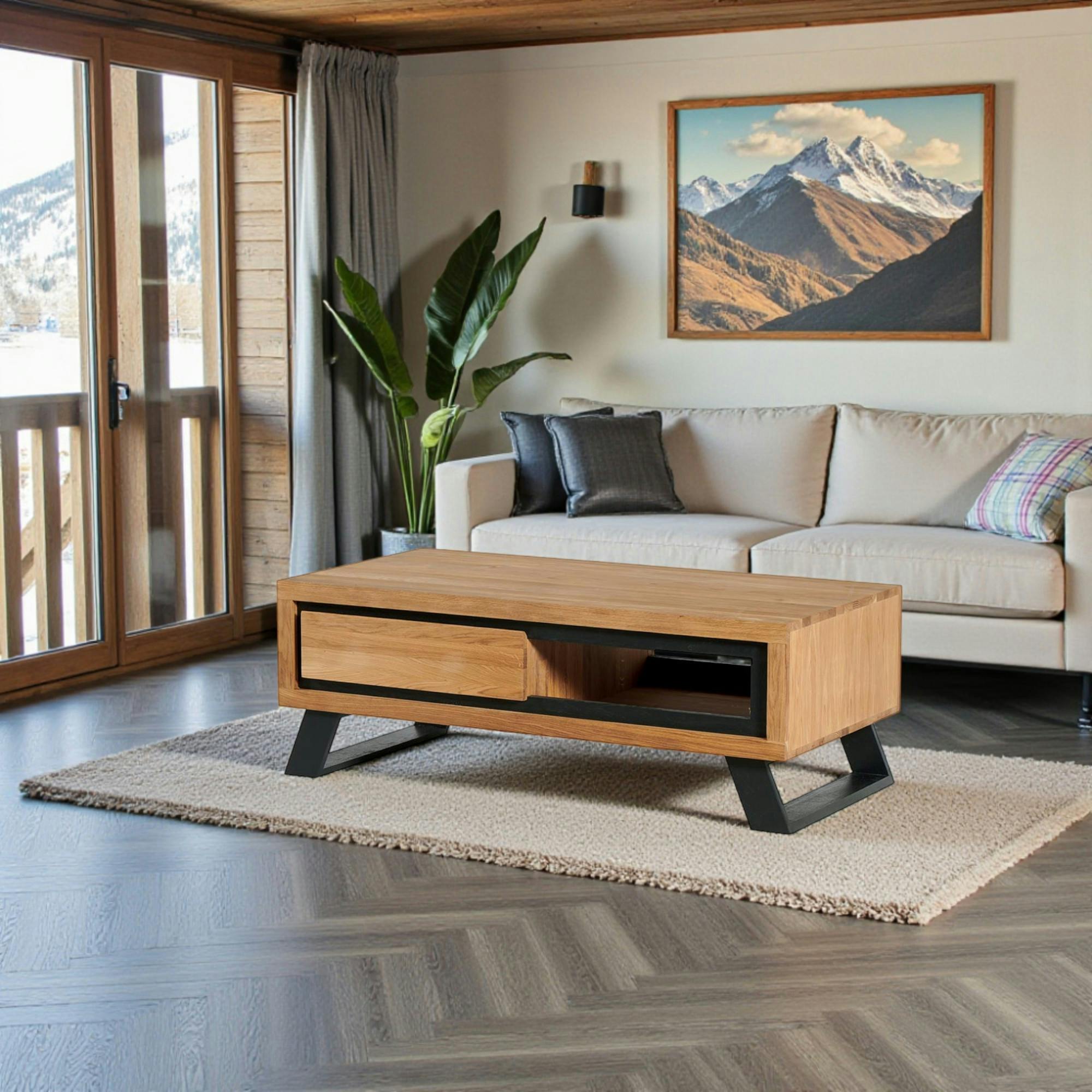 Table basse en bois PORTREE