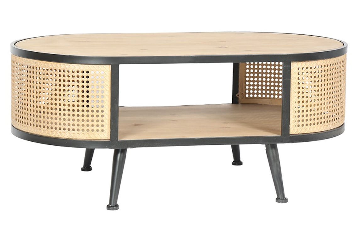 Table basse en cannage métallique HAAG Tables basses Pier Import