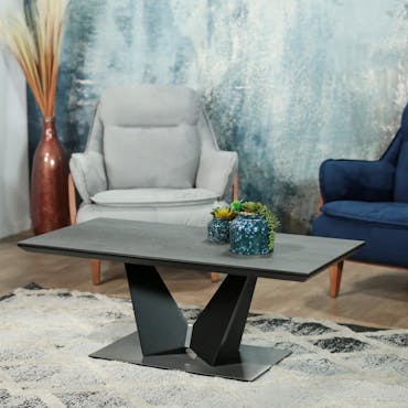  Table basse en céramique avec pied design LOMBARDIE