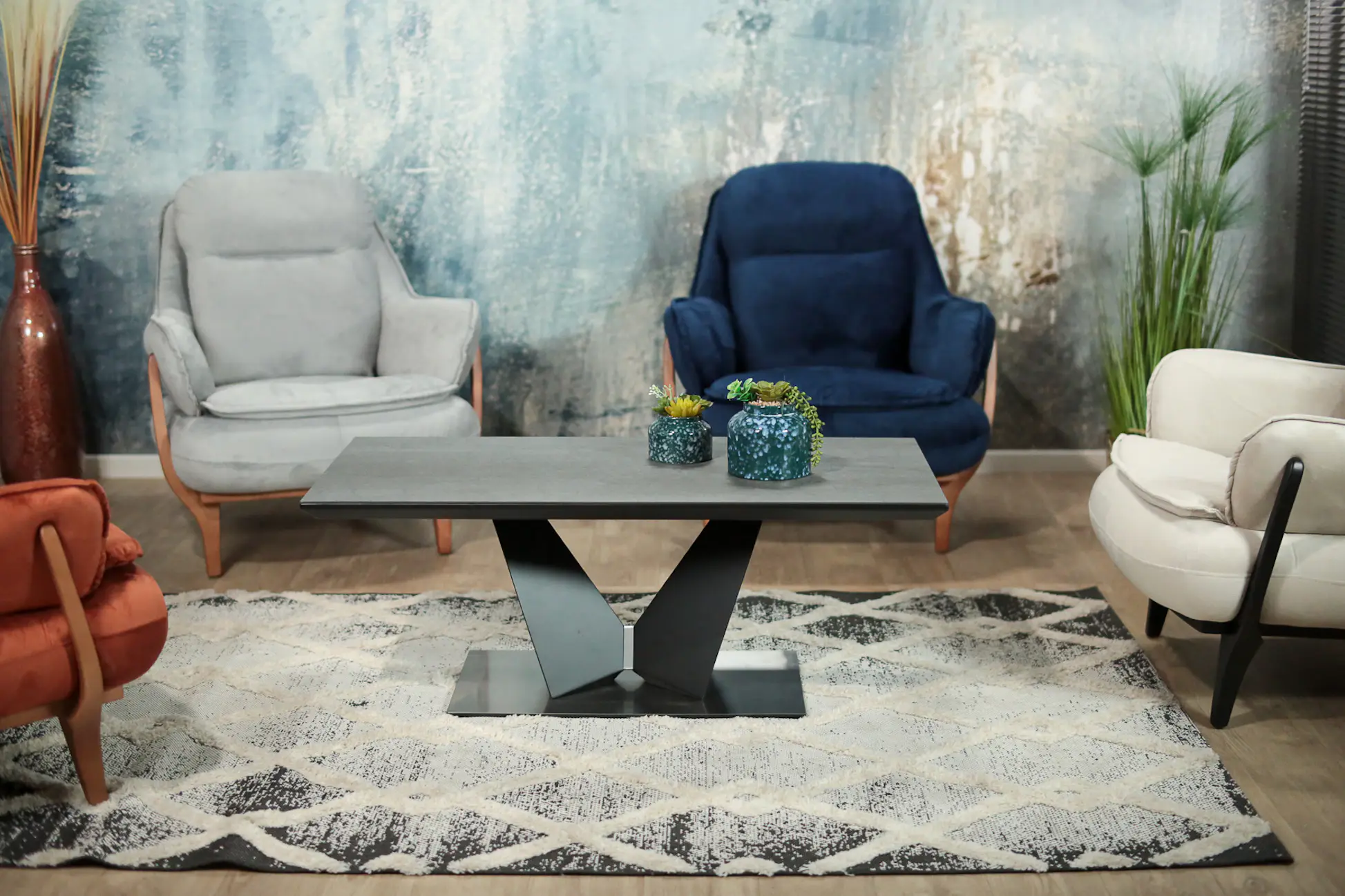 Table basse en céramique avec pied design LOMBARDIE | Tables basses ...