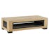 Table basse rectangulaire en bois clair de style contemporain