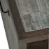 Table basse en pin gris avec porte-revue - 145x80x35cm FOREST