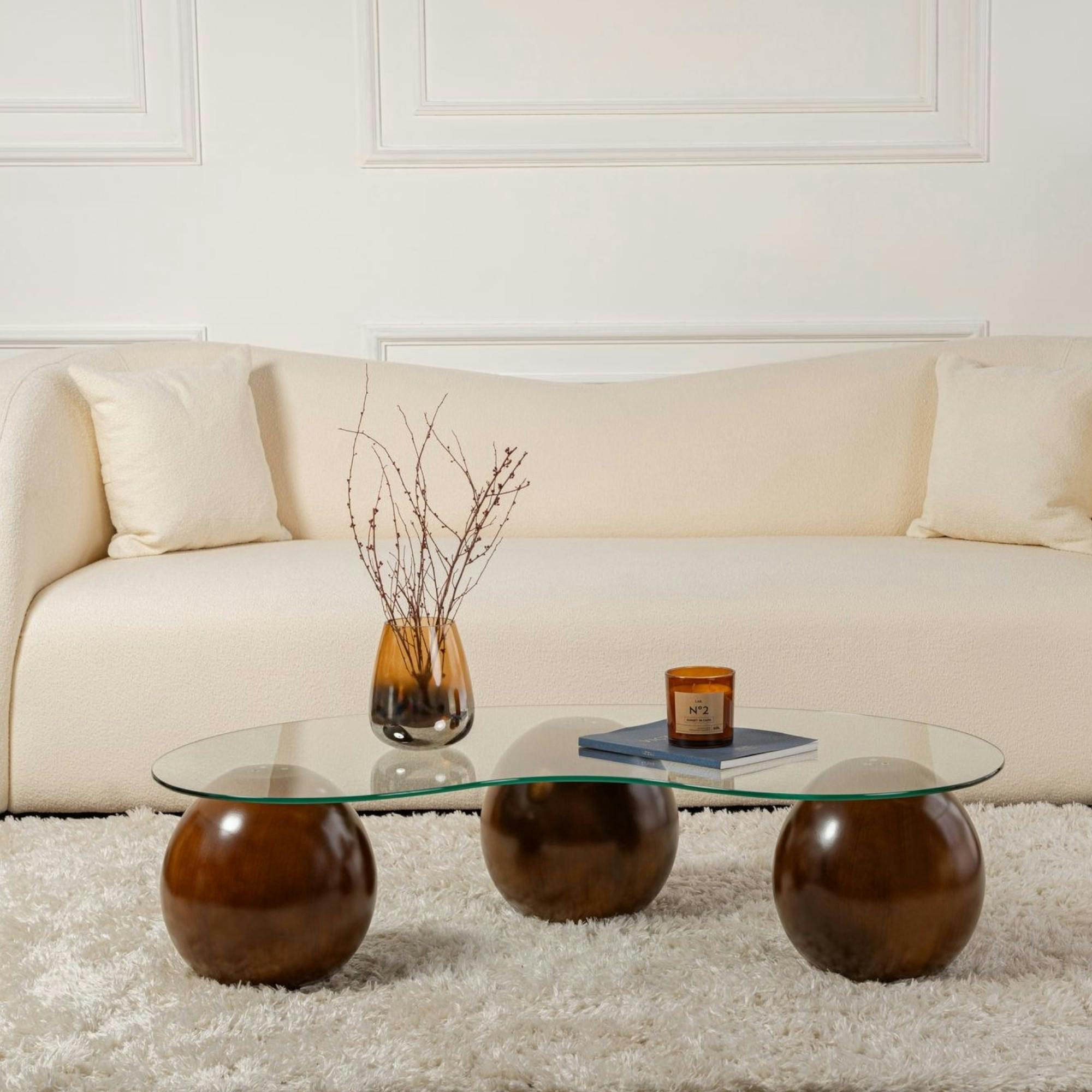 Table Basse Moderne, Table De Salon Avec 1 Tiroir Et 1 Compartiment