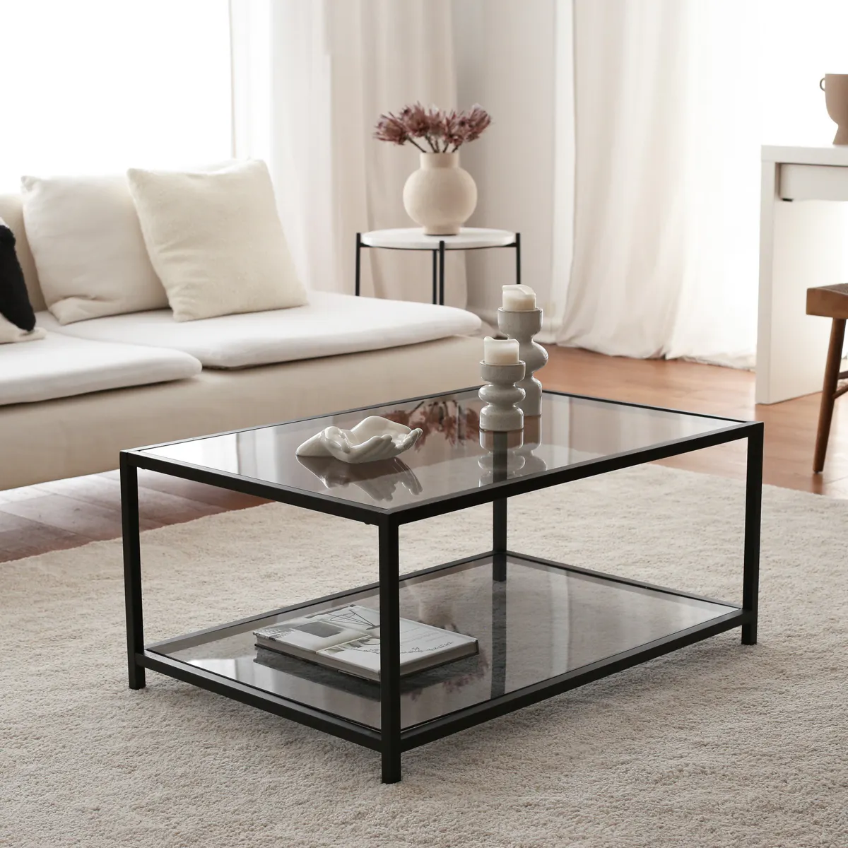 Table Basse Verre Fumé