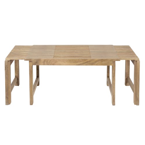 Table basse en bois extensible de style exotique