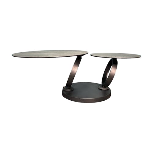 Table basse extensible en céramique anthracite LOMBARDIE