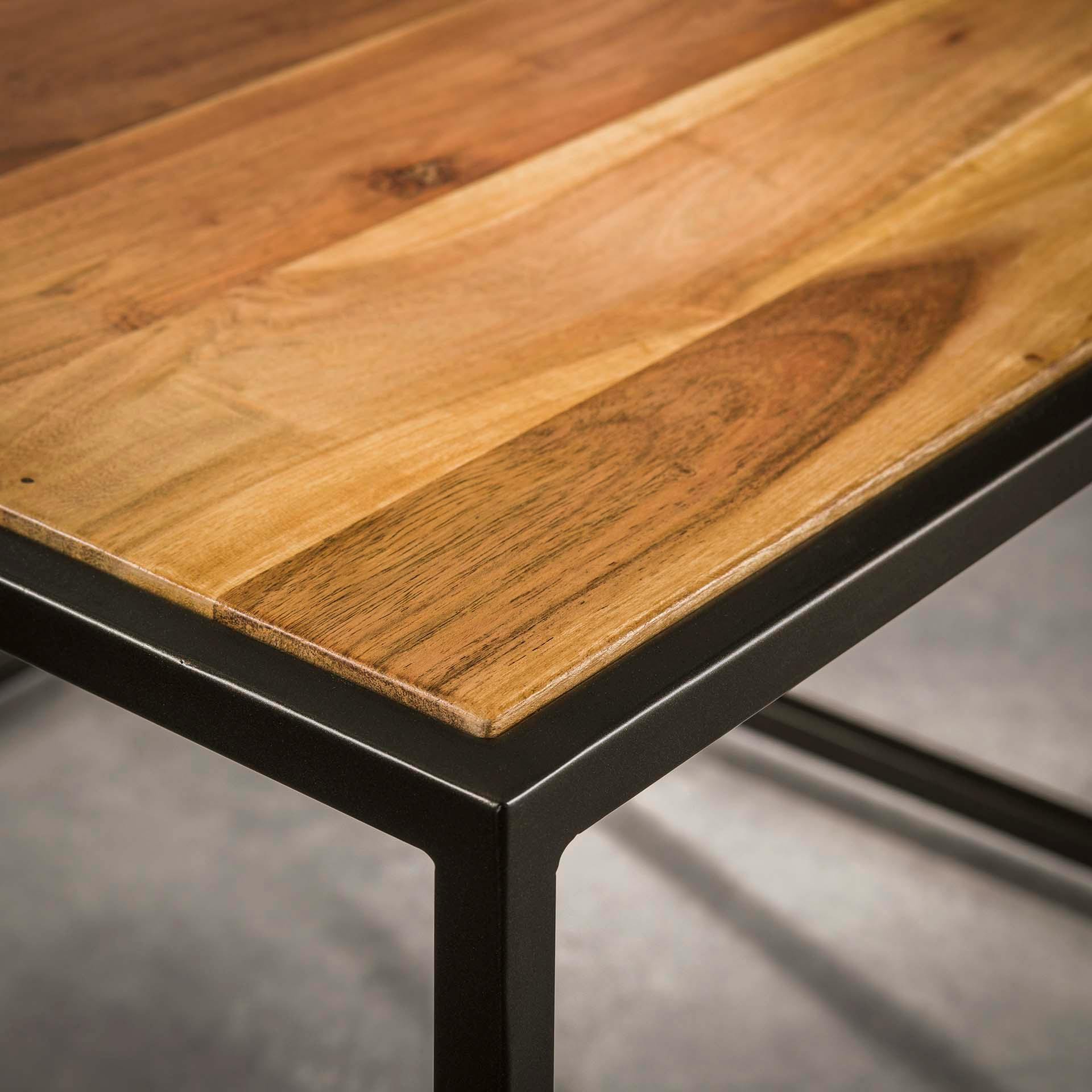 Tables à Café gigogne en bois d'Acacia (Noir) main image 1