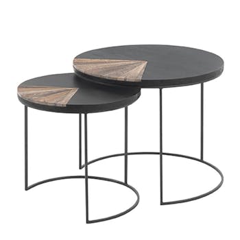 Table basse gigogne ronde DUMAI