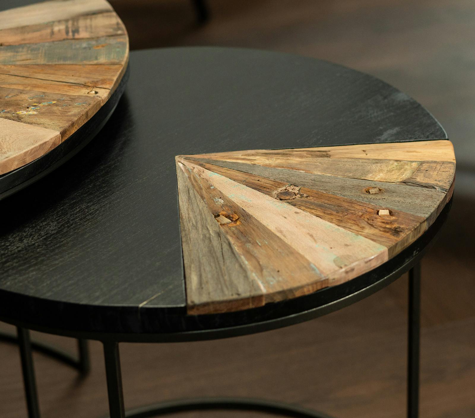 Table basse gigogne ronde DUMAI | Tables basses gigognes | Pier Import