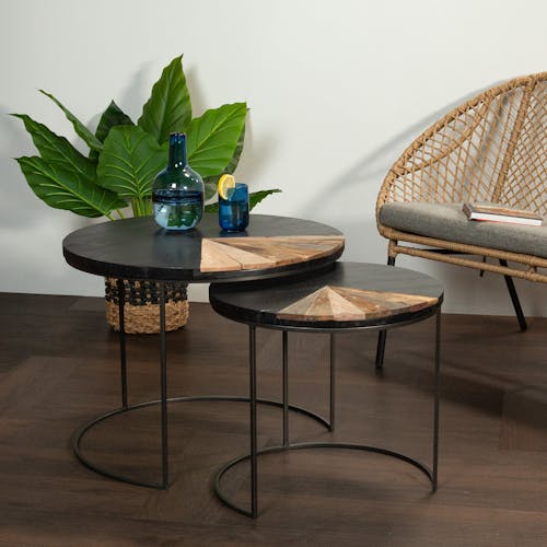 Table basse gigogne ronde DUMAI
