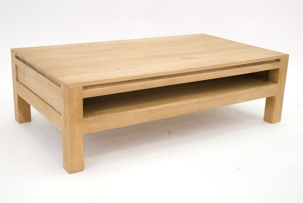 Table basse hévéa 115X65cm OLGA