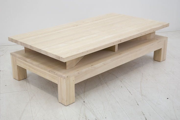 Table basse hévéa 120cm HELENA