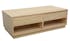 Table basse Hévéa 2 tiroirs traversants, 2 niches basses sous tiroirs 120x60x40cm BALTIC