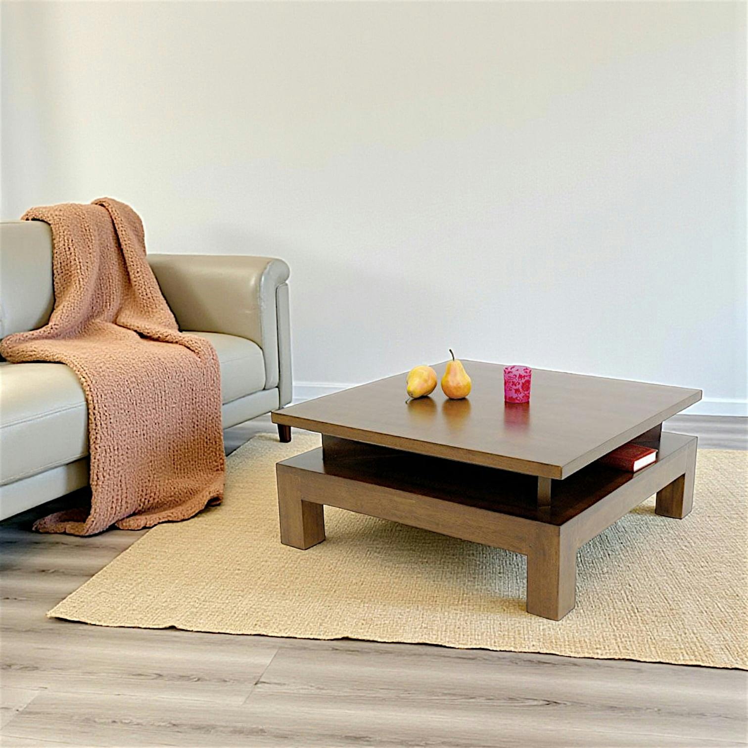 Table basse hévéa 80CM HELENA