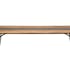 Table basse rectangulaire en bois et metal de style contemporain