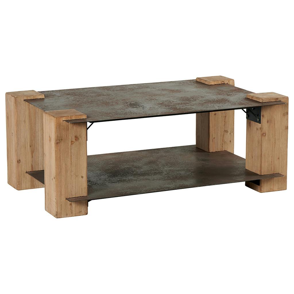 Table basse industrielle nordique version 1 ACTUS