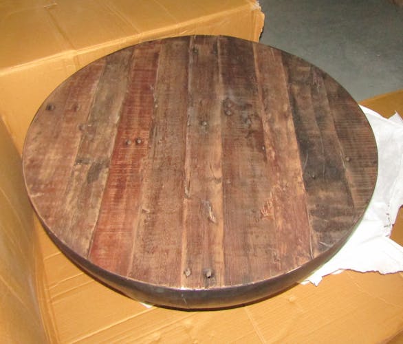 Table basse industrielle ronde SHEFFIELD