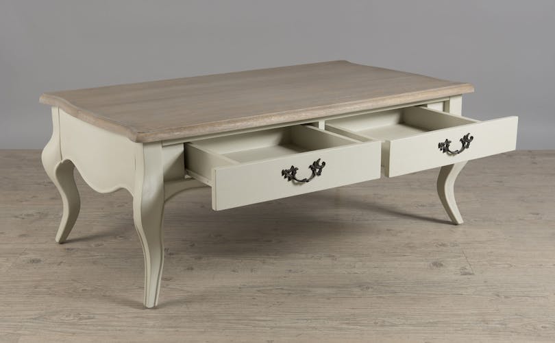 Table basse 1 coffre 2 tiroirs collection ODYSSEE