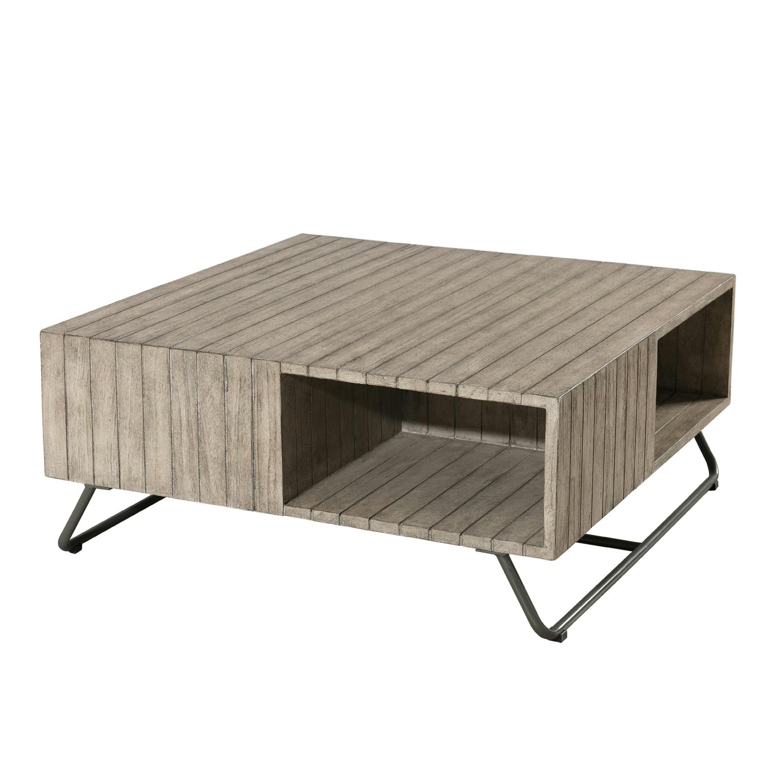 Table basse Jardin Teck carrée 90x90cm DETROIT ref. 30020819