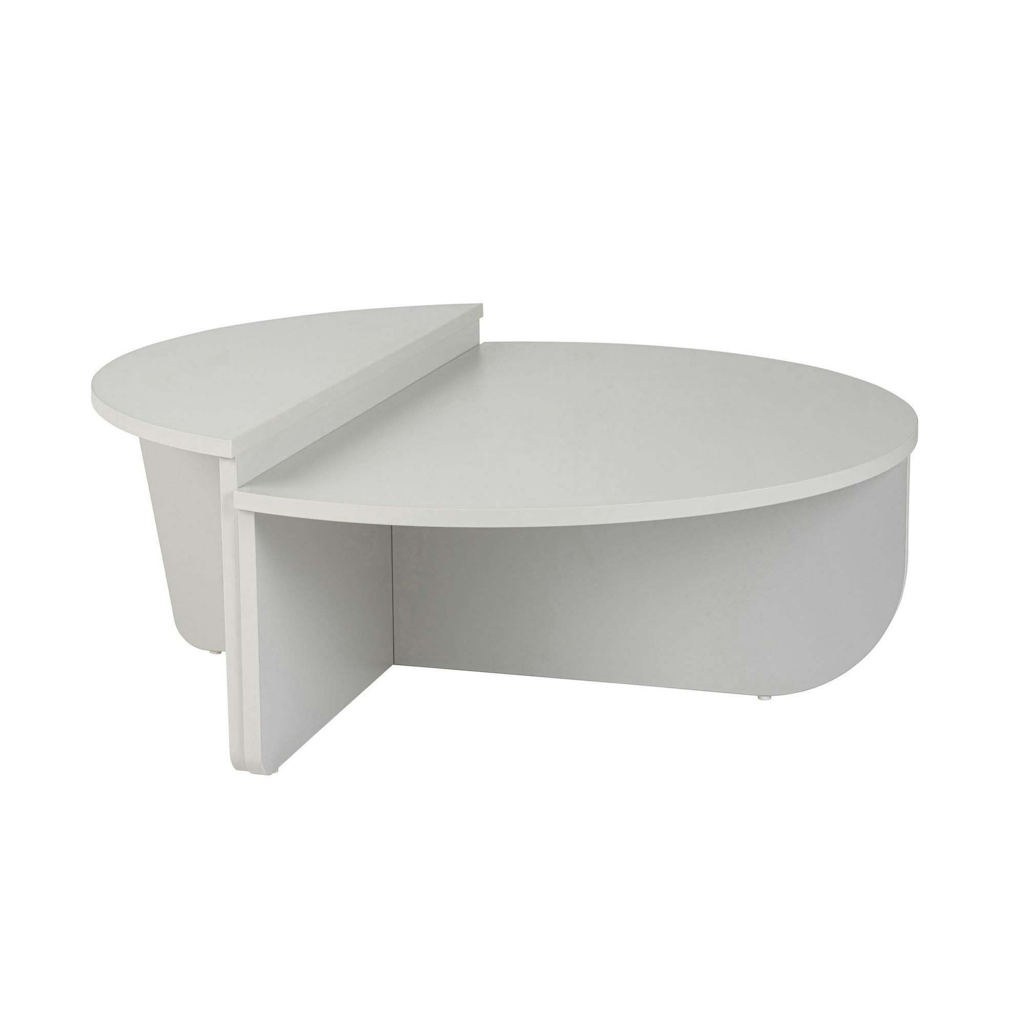 Table basse moderne blanche effet laque - 2 hauteurs MARFA | Tables ...