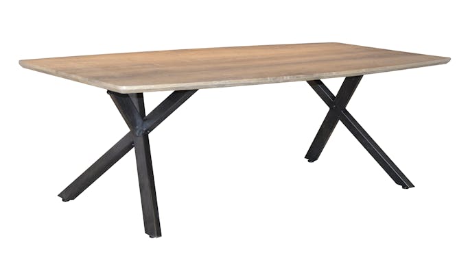 Table basse rectangulaire pieds metal de style contemporain