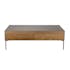 Table basse moderne teck recyclé 2 tiroirs PANAMA