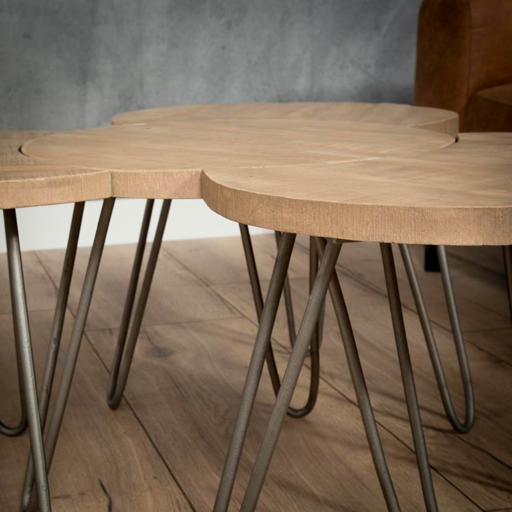 Table basse modulable ronde (4 pièces) LUCKNOW | Tables basses | Pier ...