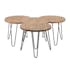 Tables basses gigogne en bois pieds metal epingles style contemporain
