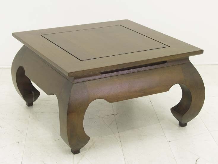 Table basse opium hévéa 66x66cm MAORI