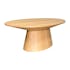 Table basse ovale en bois clair 120 cm VENETIE
