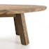 Table basse ovale en bois de pin recyclé DENVER