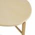 Table basse ovale plateau béton beige 121 cm BRASILIA