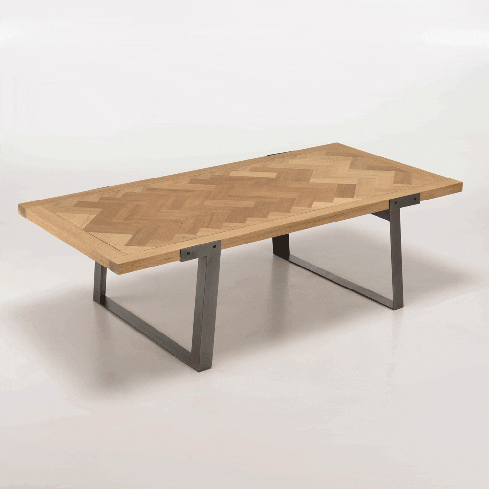 Table basse plateau chevrons en bois bois VULCAN Tables basses Pier