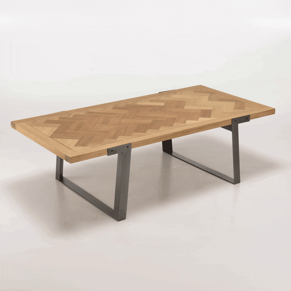Table basse plateau chevrons en bois bois VULCAN Tables basses Pier