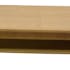 Table basse rectangle chic chêne finition amande naturelle double plateaux et pieds en équerre 120x70x40cm MANOIR