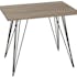 Table basse rectangulaire en bois pieds metal epingle style contemporain